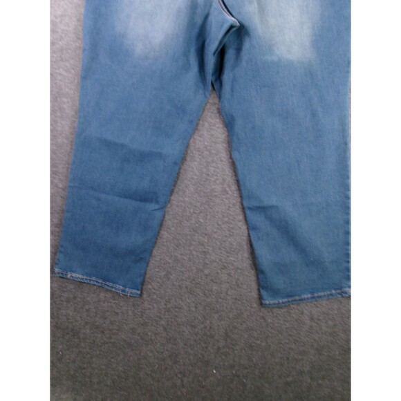 Terra Sky Jeans Women 24W Petite Blue Regular Straight High Rise Tummy Control - Picture 15 of 16